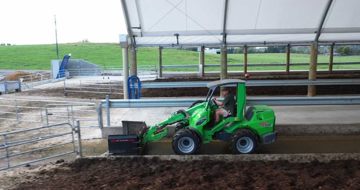 Avant loader on farm