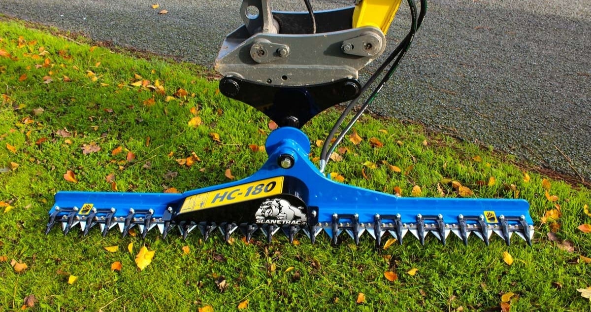 Slanetrac hedge cutter for vegetation control