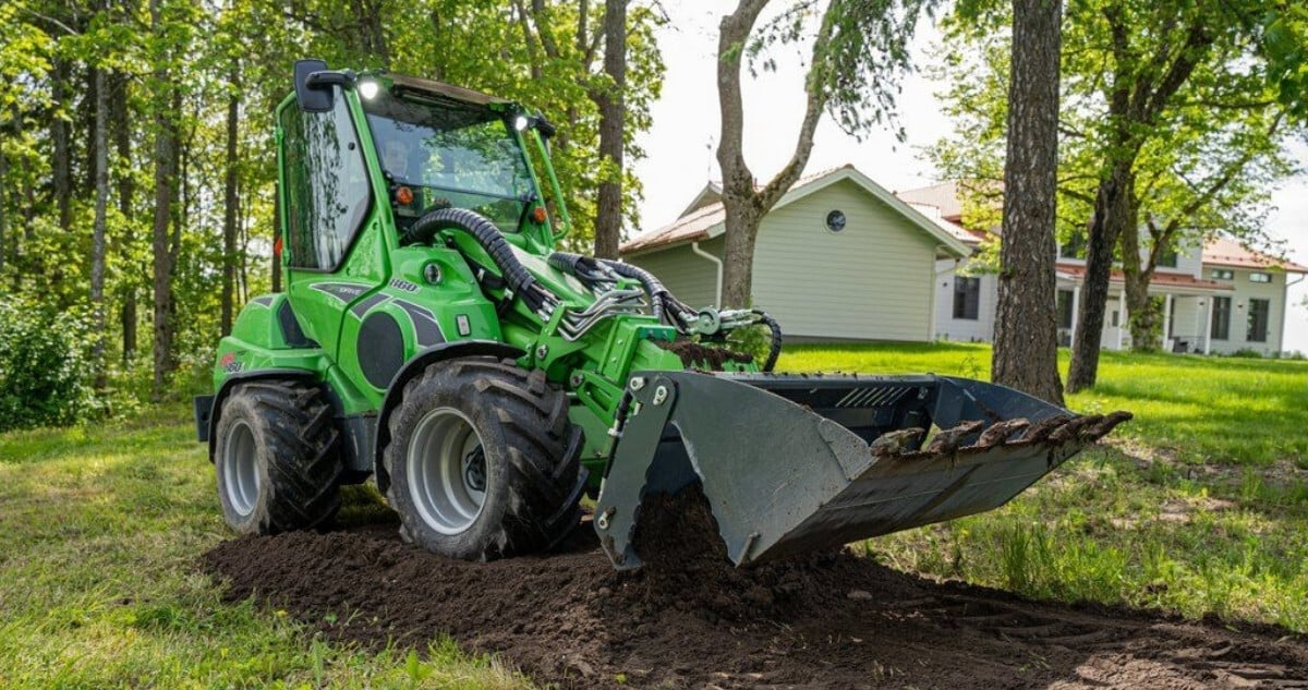 Avant loader for landscaping