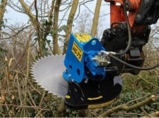 Avant attachment - Slanetrac HS 75 saw head