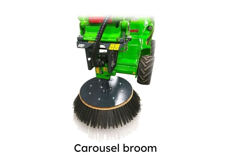 Multi function drive unit - carousel broom