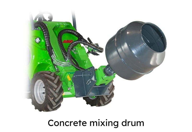 Multi function drive unit - concrete mixing drum 1