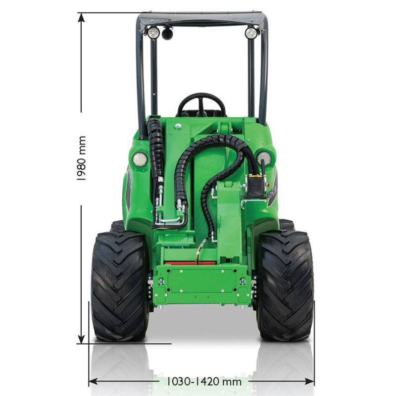 e527 dimensions - front on