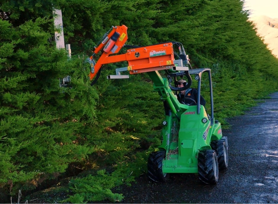 Avant loader at plant nursery