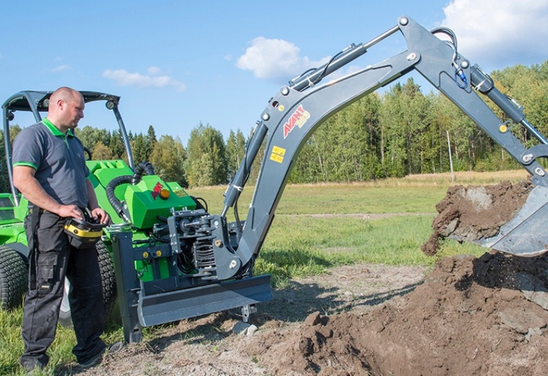 Backhoe Loader Remote Control Backhoe 260 with Remote Control | Loader Attachment | Avant NZ